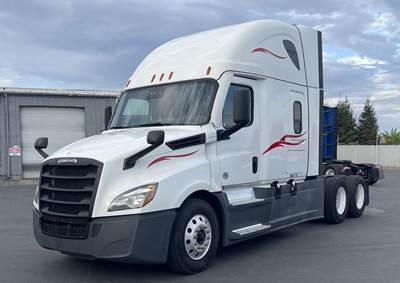 Freightliner Cascadia 126 Sleeper Semi Truck - Raised Roof Sleeper, Detroit 455HP, 10 Speed Freedom Line Manual