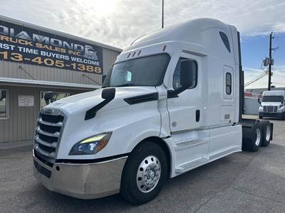 Freightliner Cascadia 126 Sleeper Semi Truck - Raised Roof Sleeper, Detroit 455HP, 12 Speed Dt12 Automatic