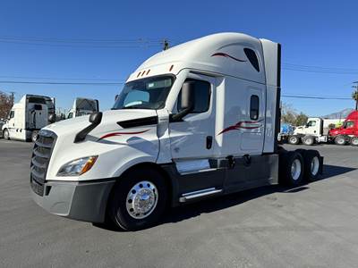 Freightliner Cascadia 126 Sleeper Semi Truck - Raised Roof Sleeper, Detroit 455HP, 10 Speed Manual