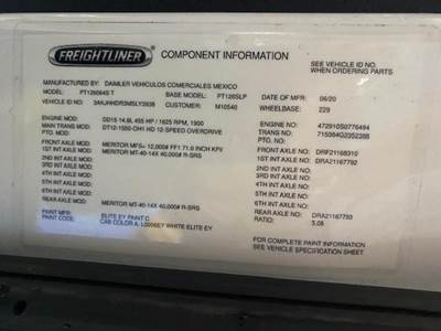 Freightliner Cascadia 126 Sleeper Semi Truck - Raised Roof Sleeper, Detroit 505HP, 12 Speed Dt12 Amt