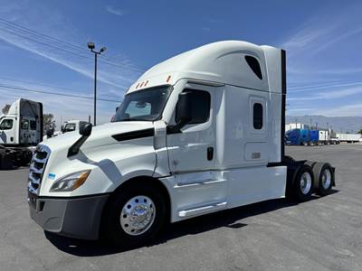 Freightliner Cascadia 126 Sleeper Semi Truck - Raised Roof Sleeper, Detroit 455HP, 12 Speed Dt12 Automatic
