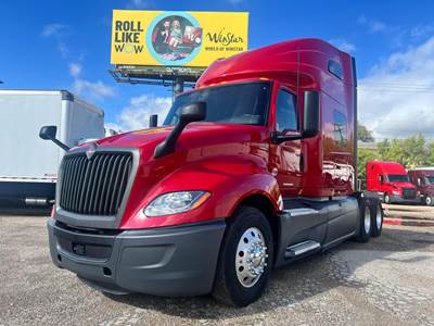 International LT Sleeper Semi Truck - 68" Raised Roof Sleeper, Cummins 450HP, Automatic