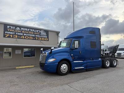 International LT Sleeper Semi Truck - 70" Raised Roof Sleeper, Cummins 450HP, 12 Speed Endurant Automatic