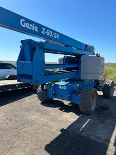 2012 Genie Z-60/34 Articulating Boom Lift - 60' platform height, 66' working height, 36' reach