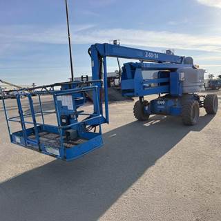 2013 Genie Z60/34RT Articulating Boom Lift - 60' platform height, 67' working height, 36' reach, Cold weather package, Welder ready, 120V plug