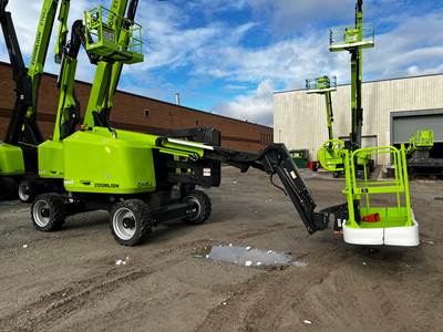 Zoomlion ZA45J Articulating Boom Lift - 45' platform height, 52' working height, 660 lbs. capacity