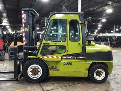 2017 Clark C55SD Forklift - 11,000 lbs. capacity, 97/130" duplex mast, 48" forks, Side-shift