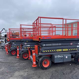 2007 Skyjack SJ7135RT Scissor Lift - 35' platform height, 41' working height, Dual fuel