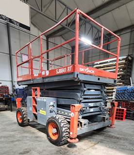 2014 Skyjack SJ8841RT Scissor Lift - 41' platform height, 47' working height, New foam filled tires