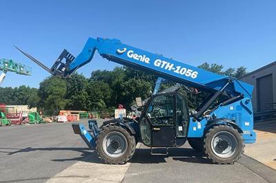 2018 Genie GTH-1056 Telehandler - 56' reach, 10,000 lbs. capacity, Front outriggers, Auxiliary hydraulics