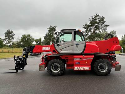 2019 Manitou MRT2550 Rotating Telehandler - Enclosed cab with heat/AC, 82ft reach, 11000lbs capacity, foam tires