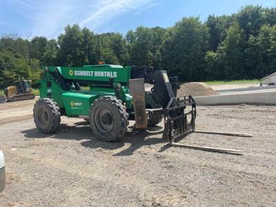 2018 SkyTrak 10054 Telehandler - Forks - 54' reach – 10,000 lbs. capacity – Front outriggers – Tilt frame Crab steering