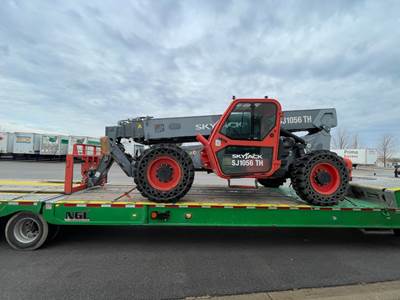 2016 Skyjack SJ1056TH Telehandler - 56' reach – 10,000 lbs. capacity – Front outriggers