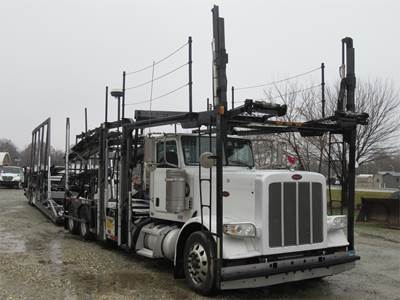 Peterbilt 388 Tandem Axle Car Carrier Truck - Cummins, 450HP, 10 Speed Manual