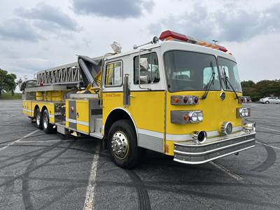 Sutphen 95 FT AERIAL PLATFORM Fire Truck - Automatic