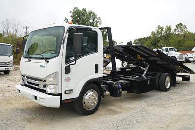 Isuzu NRR Single Axle Rollback Tow Truck - 210HP, 6 Speed Automatic