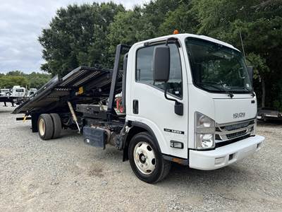 Isuzu NRR Single Axle Rollback Tow Truck - 210HP, 6 Speed Automatic