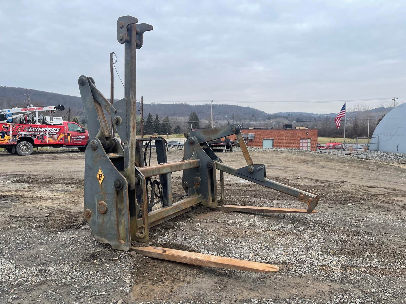 Pemberton 416 Pipe Pole forks Loader for CASE Cat Komatsu Deere Loaders