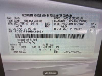 2017 Ford Econoline E350, 12 PASSENGER BUS, HANDICAPPED BUS