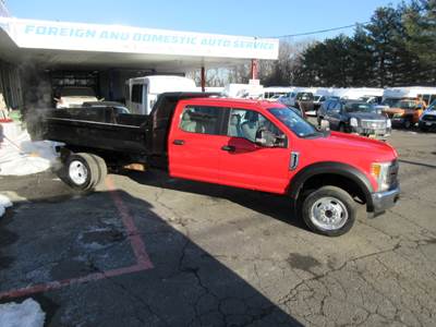 2017 Ford F-550 Crew Cab 2WD, 11 FOOT MASON DUMP