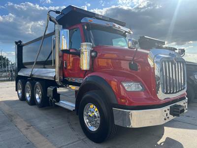 2022 International HX620 Tri-axle Dump Truck - Ox Bodies STAMPEDE 16 FT Dump Body