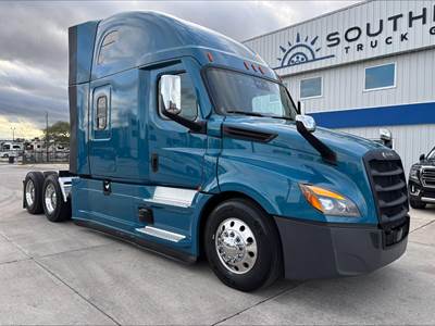 Freightliner Cascadia 126 Sleeper Semi Truck - 72" Raised Roof Sleeper, Detroit 455HP