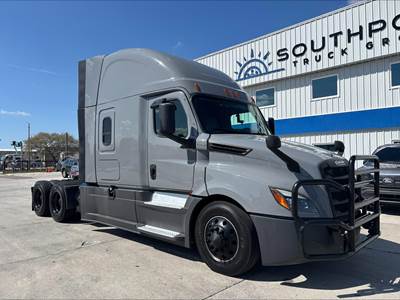Freightliner Cascadia 126 Sleeper Semi Truck - 72" Raised Roof Sleeper, Detroit 455HP