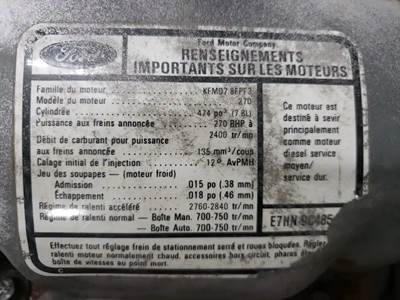 Ford 7.8L Engine for a 1990 Ford L-8000