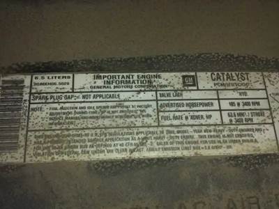 GMC 6.5 Engine for a 2002 Chevrolet EXPRESS