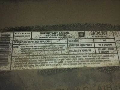 GM/Chev (HD) Engine for a 2002 Chevrolet EXPRESS