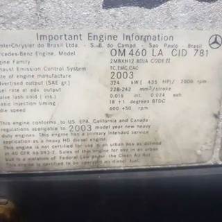 Mercedes-Benz Engine for a 2004 Freightliner COLUMBIA CL-120