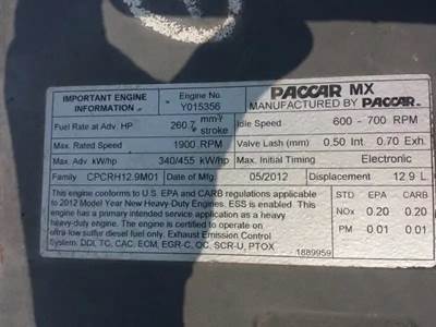 Paccar MX Engine