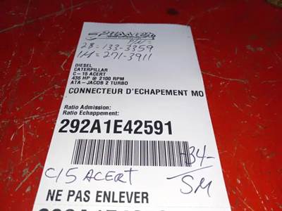 Caterpillar C15 ACERT Exhaust Manifold for a 2008 Freightliner COLUMBIA ...