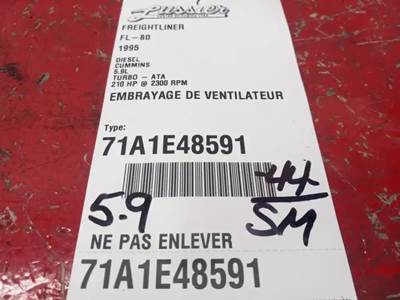 Cummins 5.9L Fan Clutch for a 1995 Freightliner FL-80