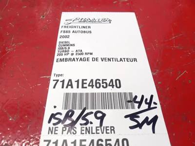 Cummins ISB/5.9 Fan Clutch for a 2002 Freightliner FS65 AUTOBUS