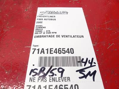 Cummins Fan Clutch for a 2002 Freightliner FS65 AUTOBUS