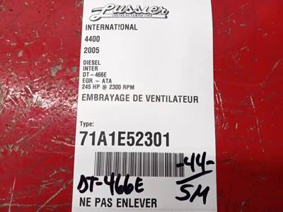 INTER DT-466E Fan Clutch for a 2005 International 4400