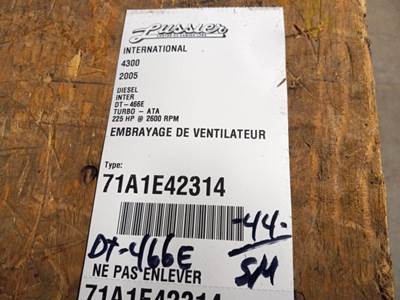 International DT466E Fan Clutch for a 2005 International 4300