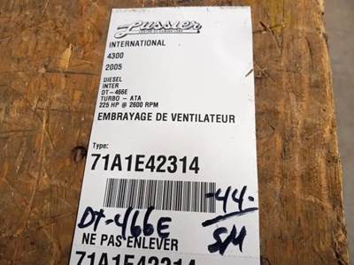 International DT466E Fan Clutch for a 2005 International 4300