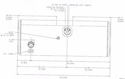 Kenworth T800 Right Fuel Tank