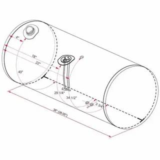Kenworth T800 Right Fuel Tank