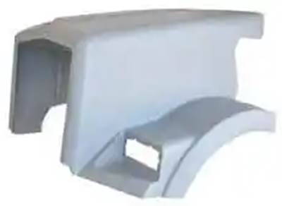 New 2008-2015 Kenworth T800B Hood, 60-1/2" Center Line, BBC 120", Dual External Air Cleaner