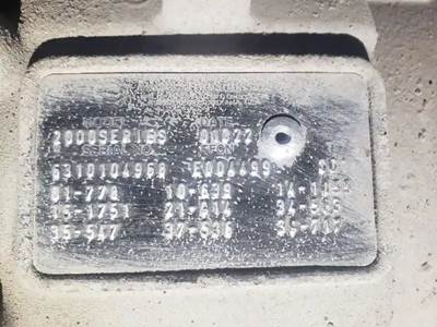 Allison 2000SERIES Transmission for a 2002 Freightliner FL-70