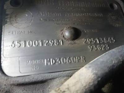 Allison Transmission for a 1994 Spartan GLADIATOR POMPIER