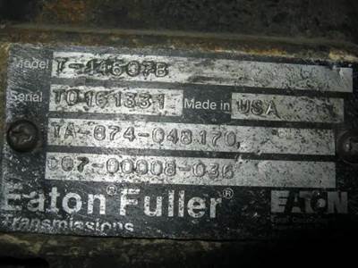 Fuller T-14607B Transmission for a 2001 Sterling AT-9500