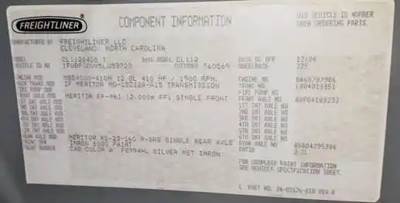 MERITOR/ZF MO15Z12A Transmission for a 2005 Freightliner COLUMBIA CL-112