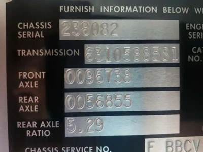 Transmission for a 2007 Blue Bird AUTOBUS VISION