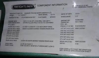 Transmission for a 2004 Freightliner COLUMBIA CL-112
