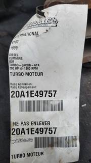 Cummins ISM Turbocharger / Supercharger for a 1999 International 8100