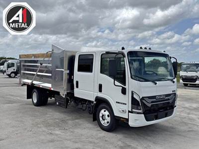 2026 Isuzu NPR HD Crew Cab 14,500 GVWR, 215HP Diesel with 14' Aluminum Landscape Dump Body
